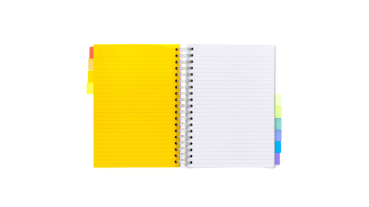 Projectboek Pukka Pad White B5 lijn 10-tabs 400 pagina's 80gr
