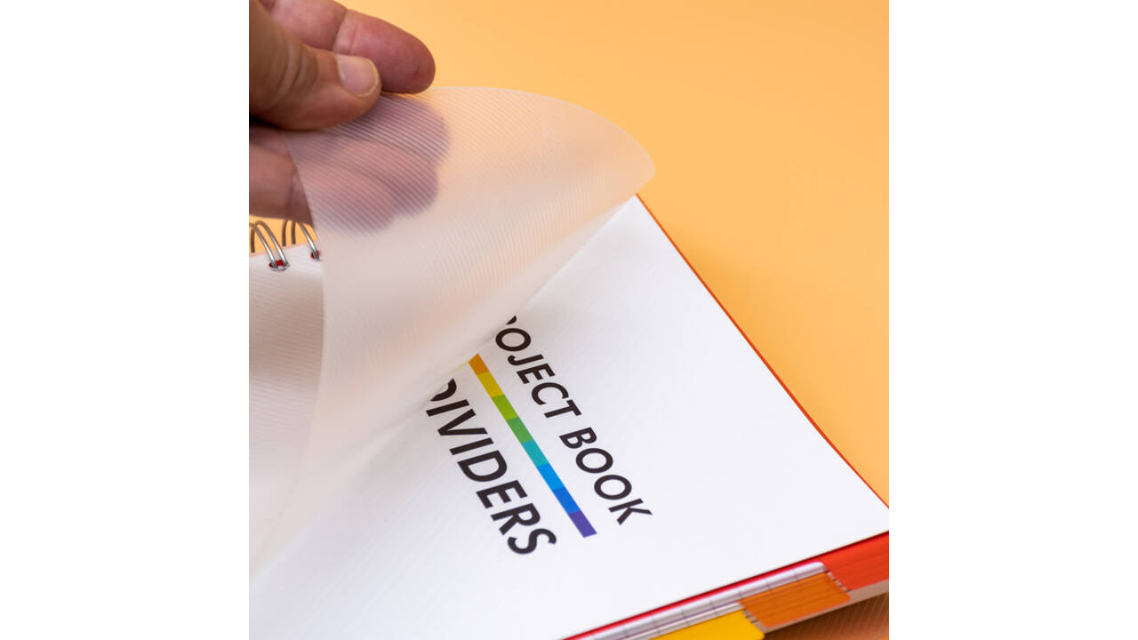 Projectboek Pukka Pad White B5 lijn 10-tabs 400 pagina's 80gr