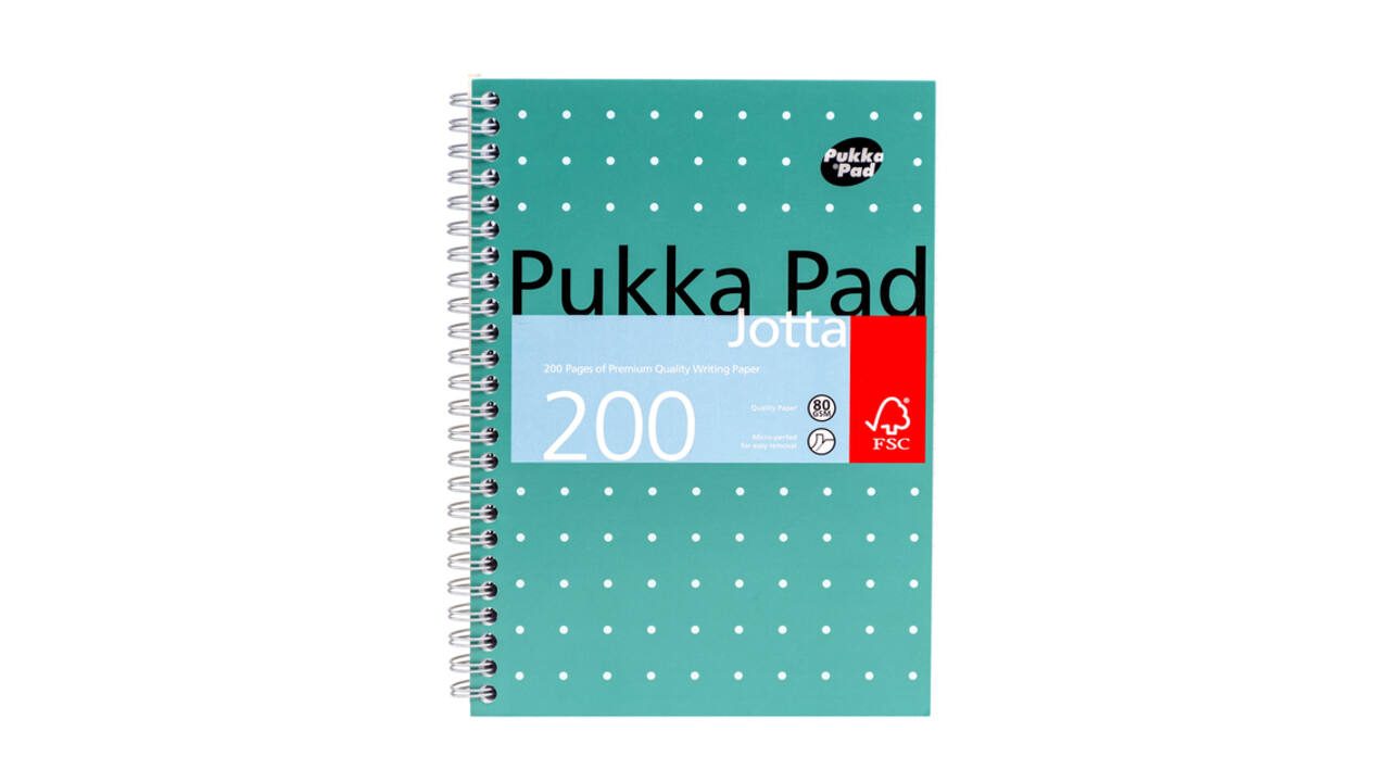 Notitieboek Pukka Pad Jotta A5 lijn 200 pagina's 80gr groen