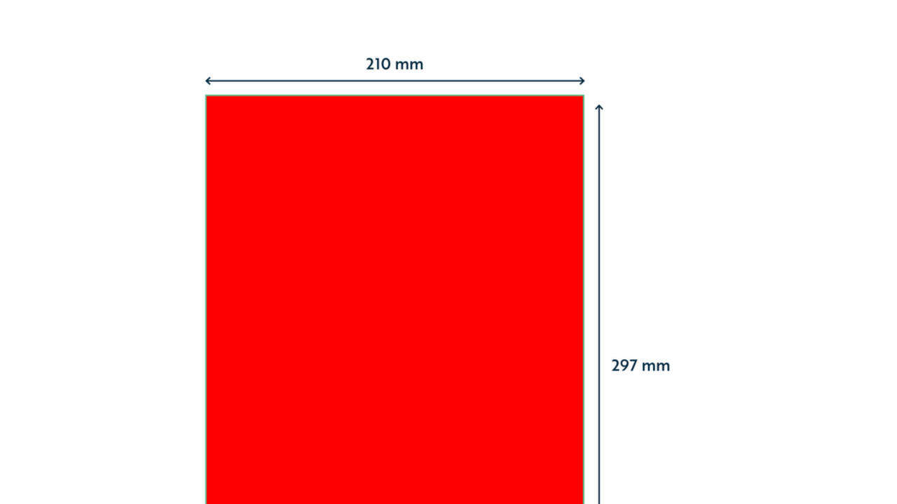 Etiket rillprint 210x297mm fluorrood 100 etiketten