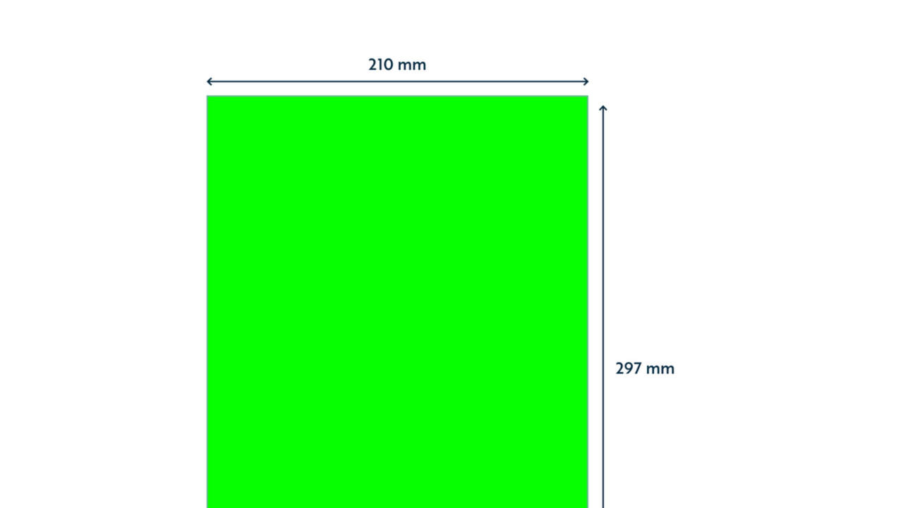 Etiket Rillprint 210x297mm fluorgroen 100 etiketten