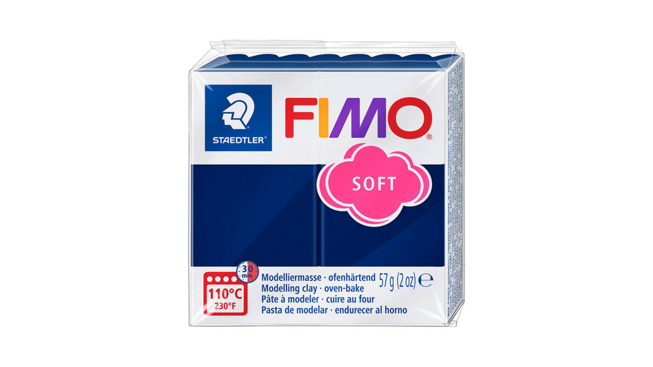 Boetseerklei Fimo soft 57 gram windsorblauw