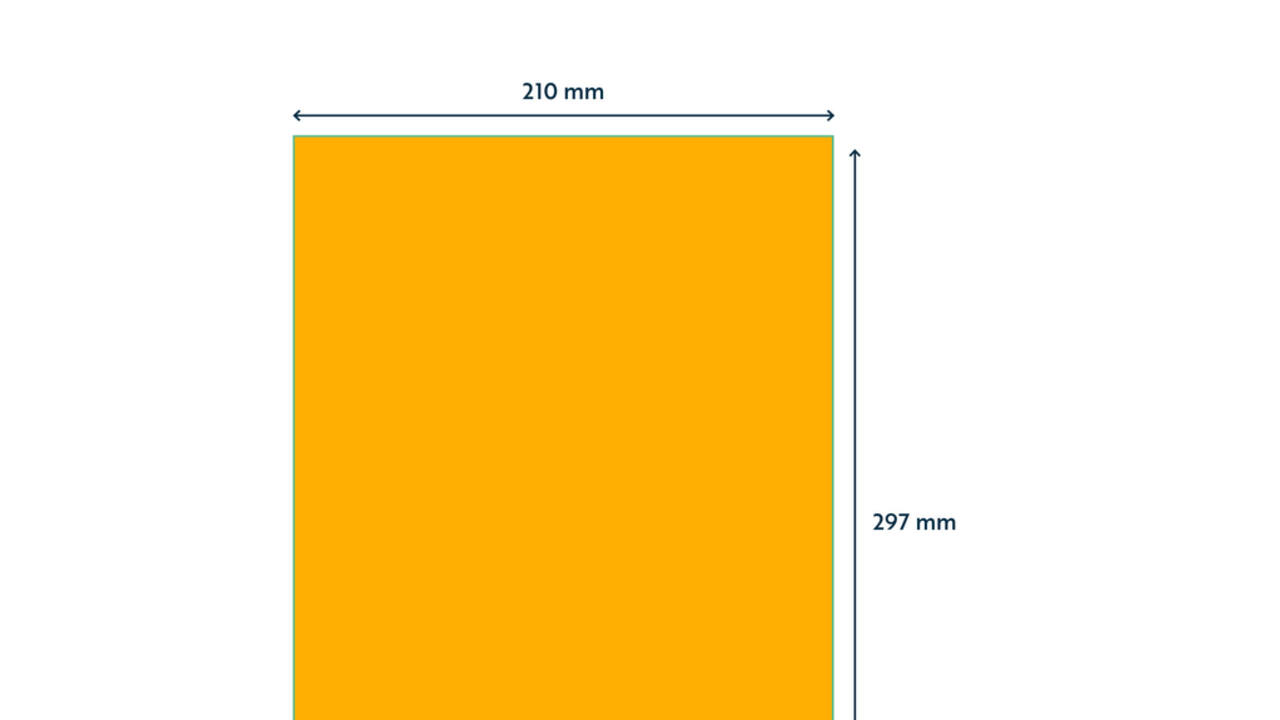 Etiket Rillprint 210x297mm fluororanje 100 etiketten