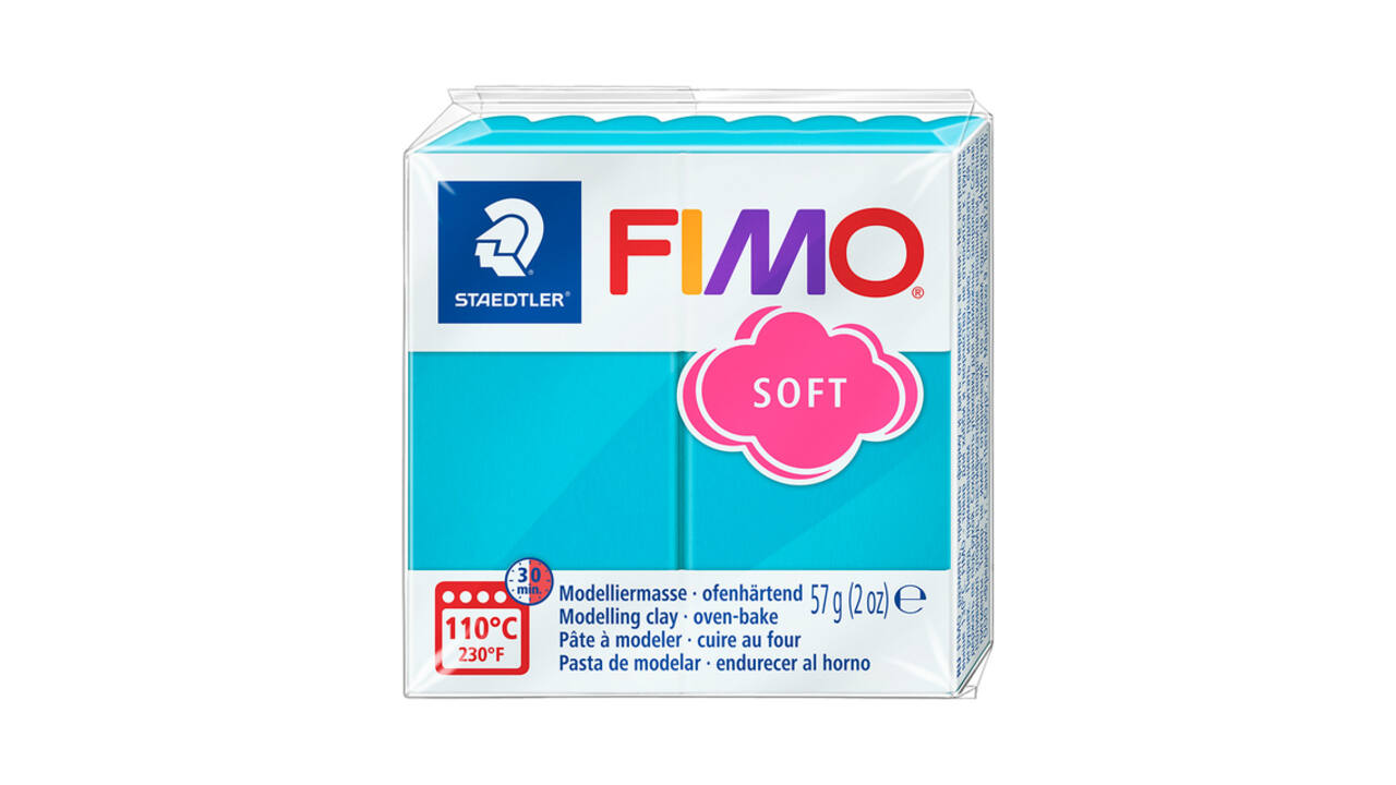 Boetseerklei Fimo soft 57 gram pepermunt