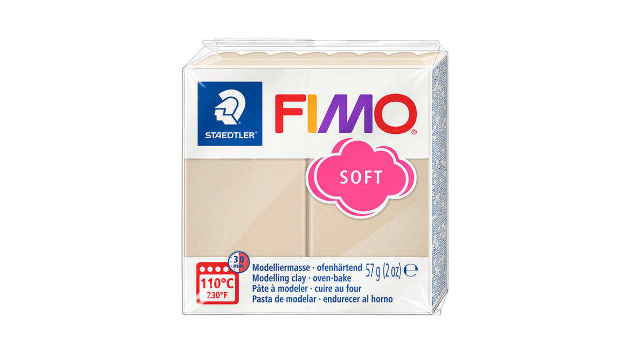 Boetseerklei Fimo soft 57 gram sahara