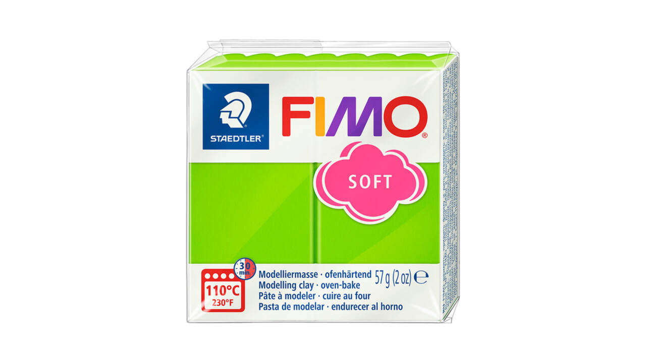 Boetseerklei Fimo soft 57 gram appelgroen