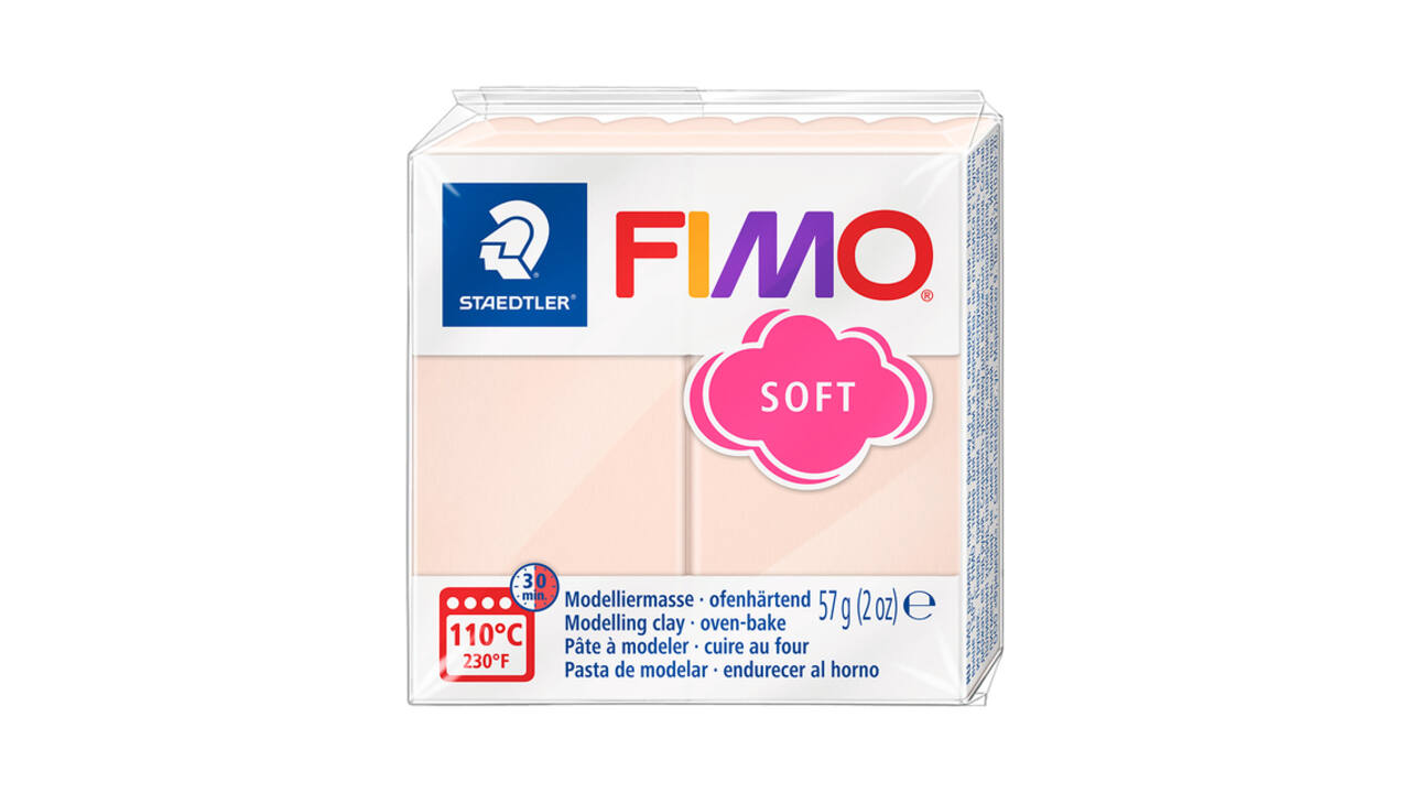 Boetseerklei Fimo soft 57 gram perzik