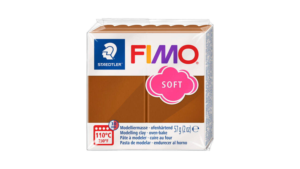 Boetseerklei Fimo soft 57 gram caramel