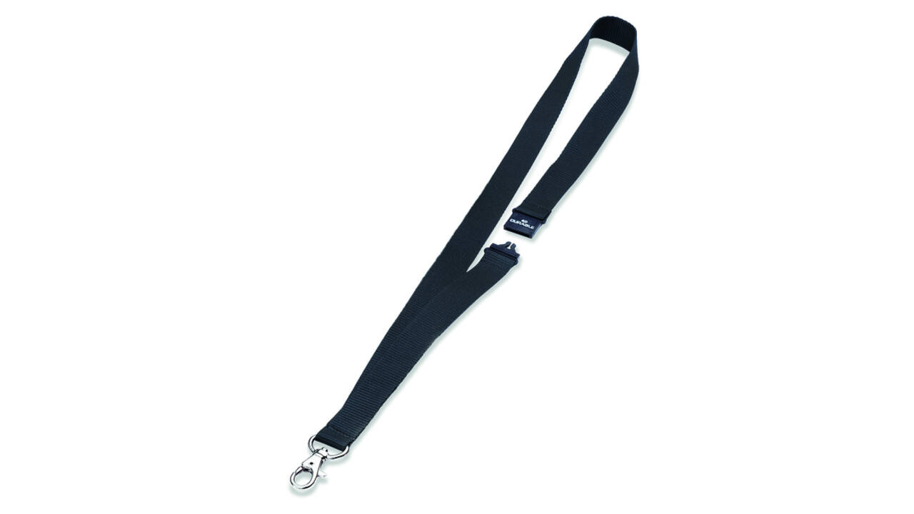 Textielkoord Durable ECO met karabijnhaak 10 stuks