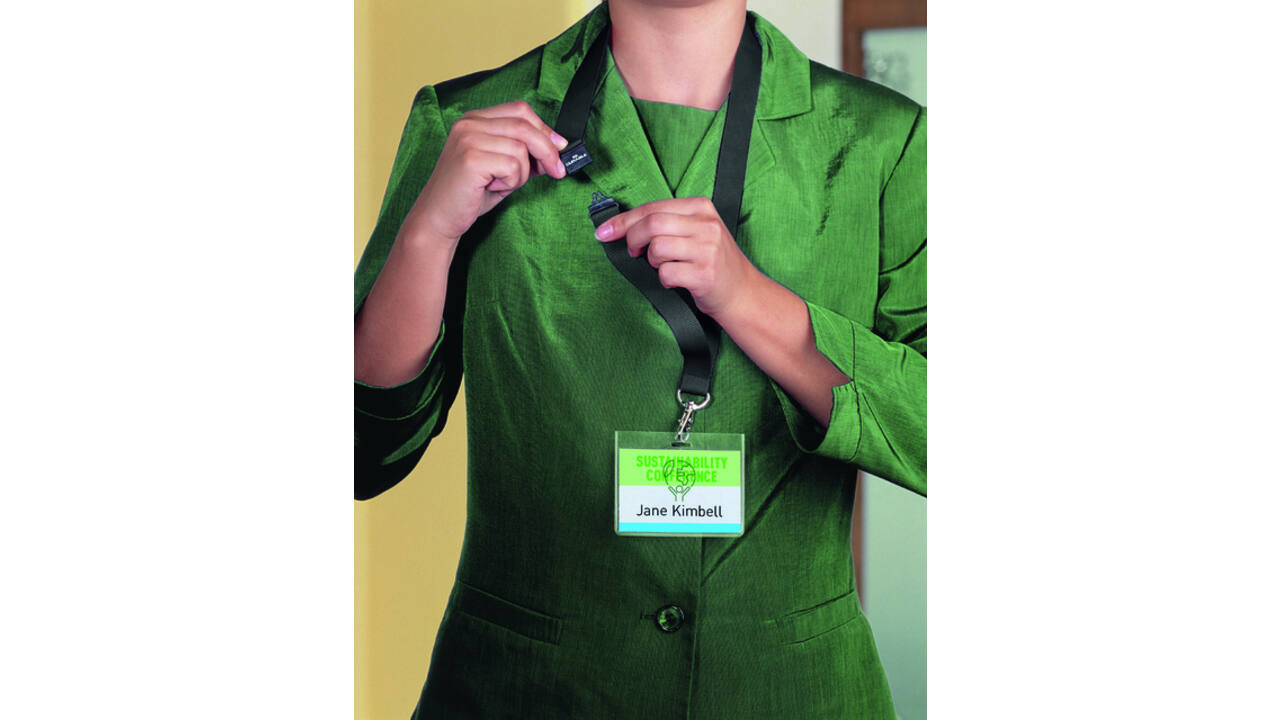 Textielkoord Durable ECO met karabijnhaak 10 stuks
