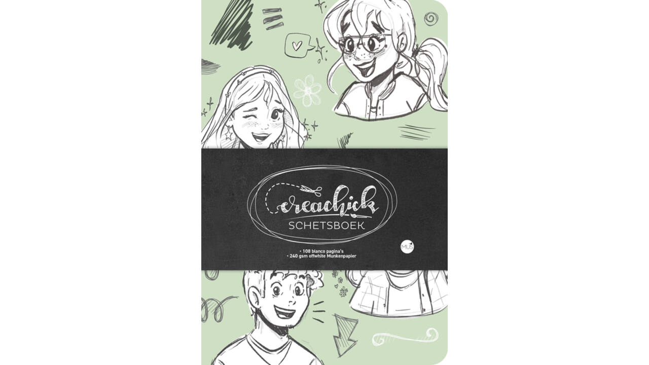 Schetsboek CreaChick Sage Green