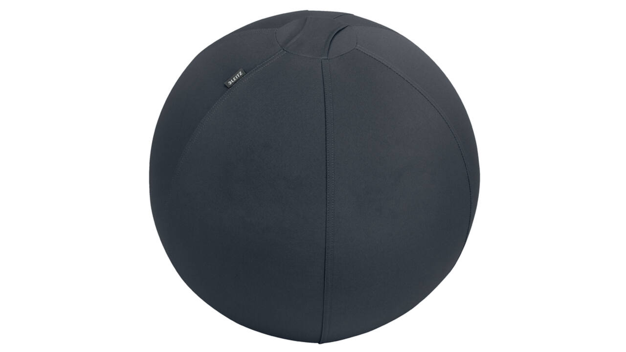 Actieve zitbal Leitz Ergo 55cm anti-rol donkergrijs