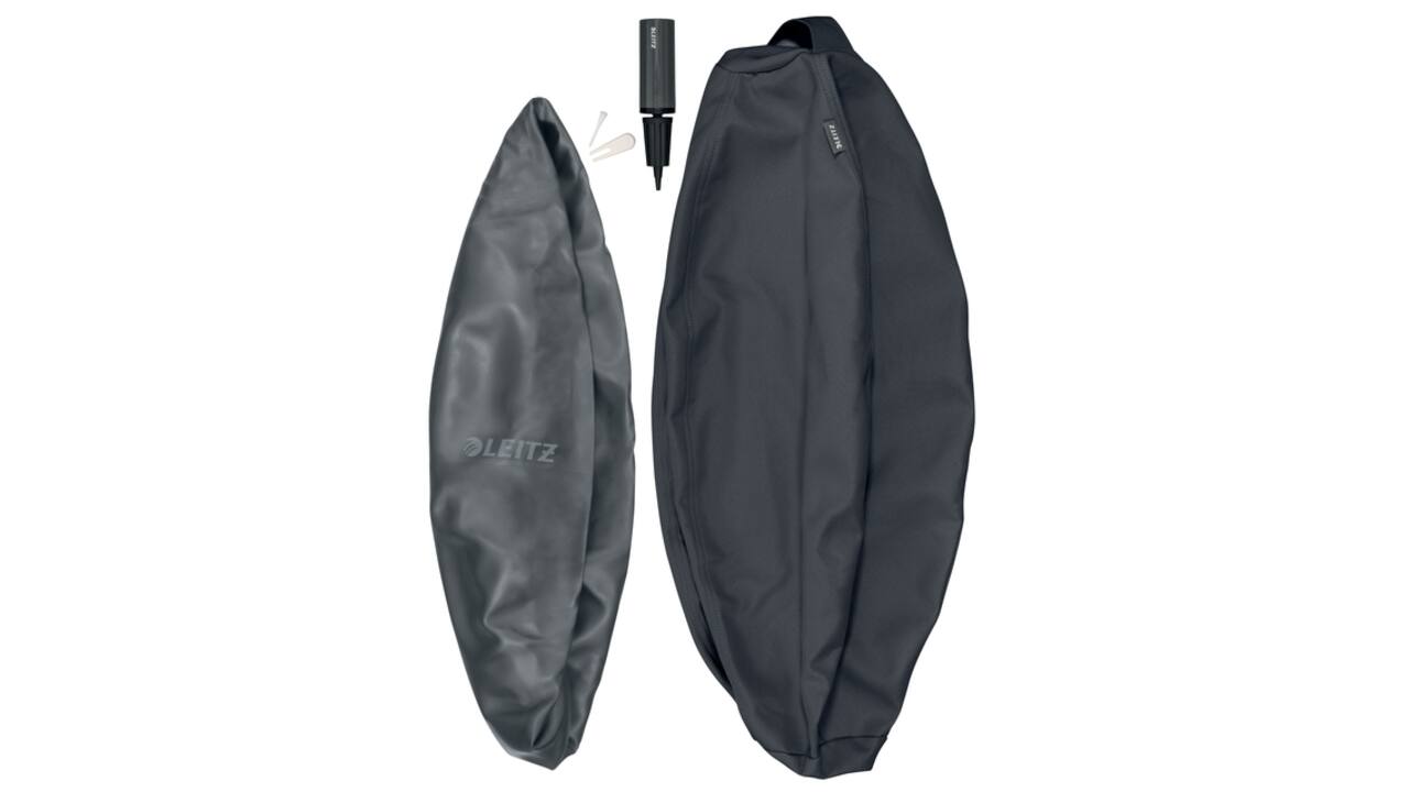 Actieve zitbal Leitz Ergo 65cm anti-rol donkergrijs