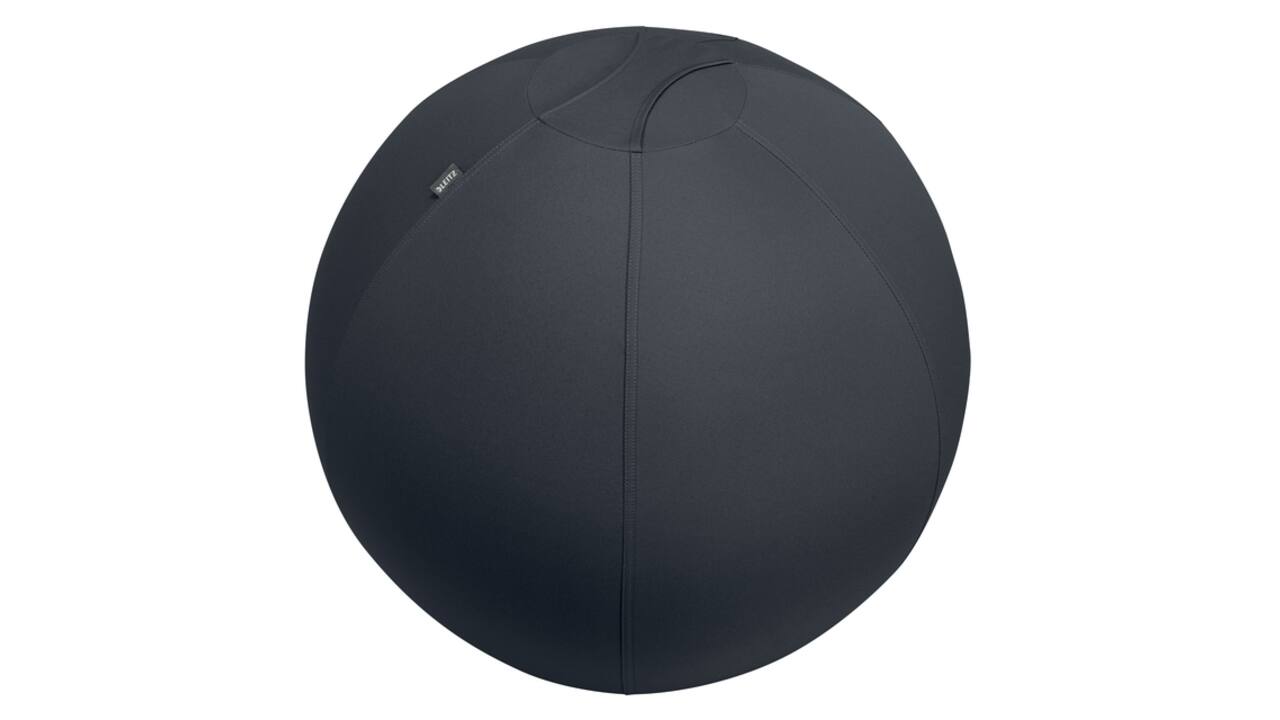 Actieve zitbal Leitz Ergo 75cm anti-rol donkergrijs