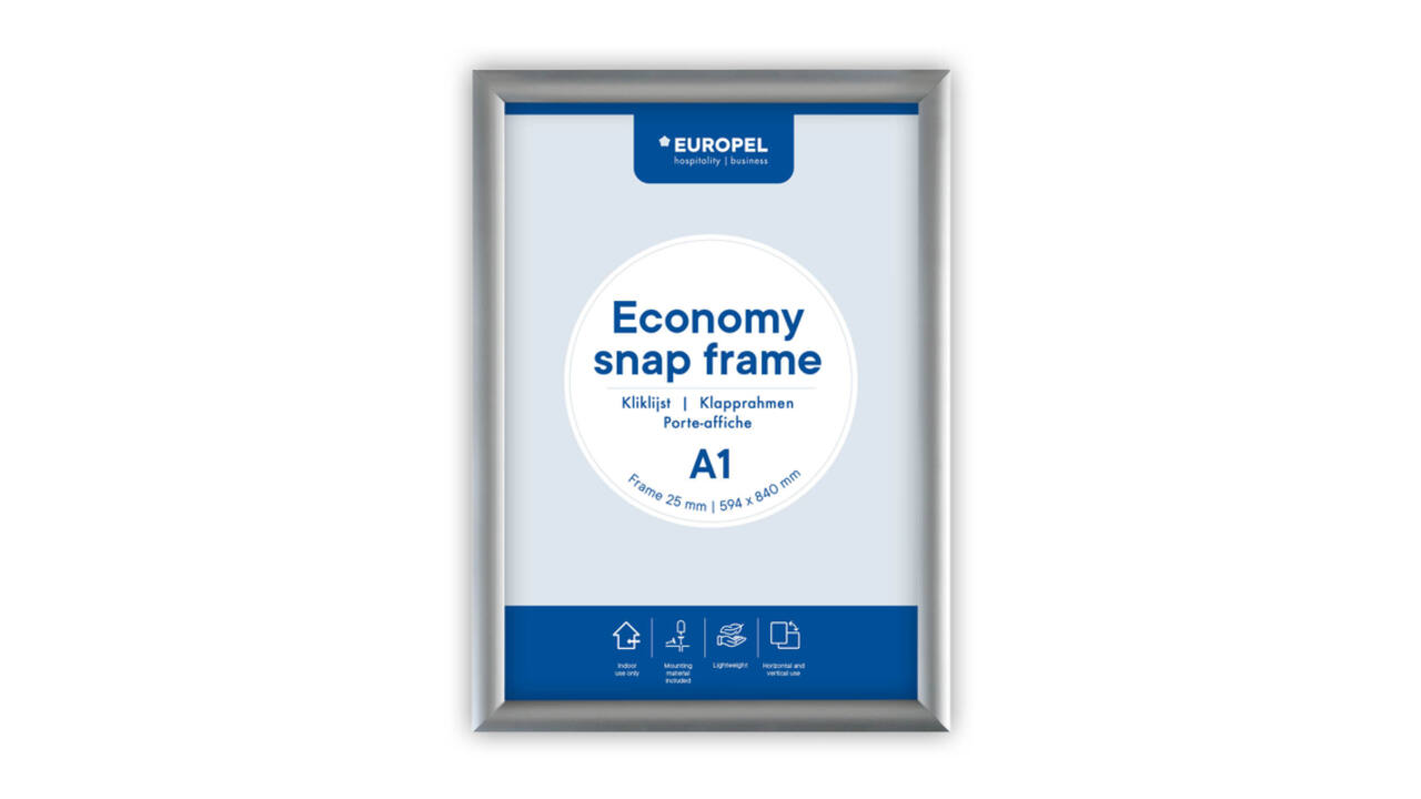 Kliklijst Europel Economy A1 zilver