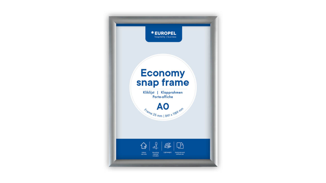 Kliklijst Europel Economy A0 zilver