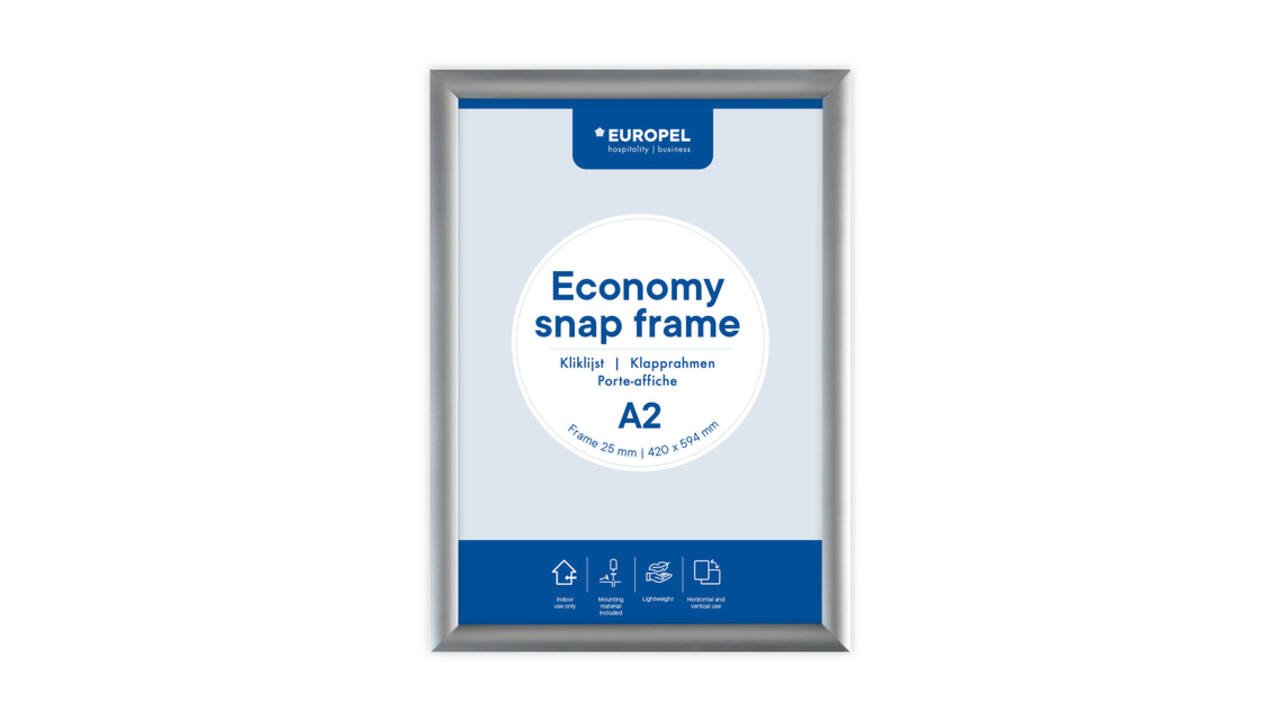 Kliklijst Europel Economy A2 zilver