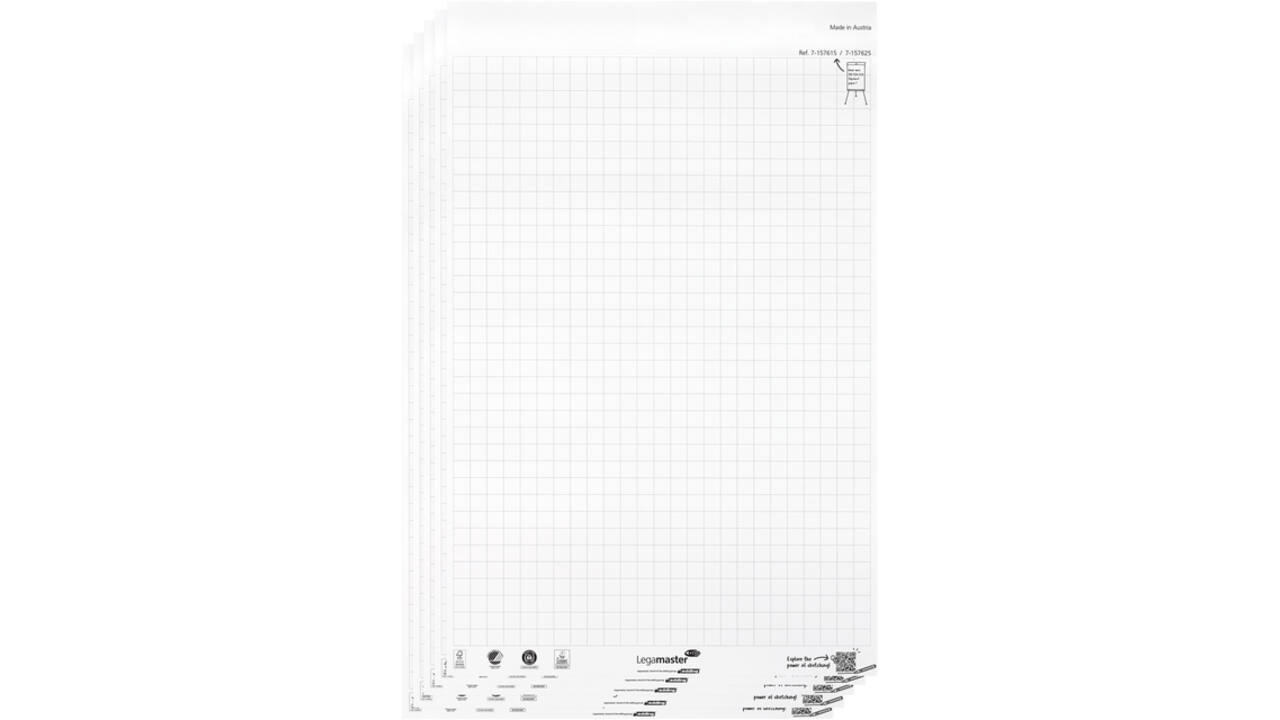 Flipoverpapier Legamaster SKETCH ECO raster 5x 20 vellen