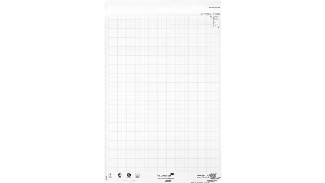 Flipoverpapier Legamaster SKETCH ECO raster 2x 50 vellen