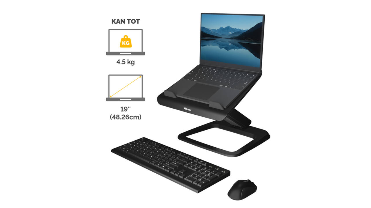 Laptopstandaard Fellowes Hana LT zwart