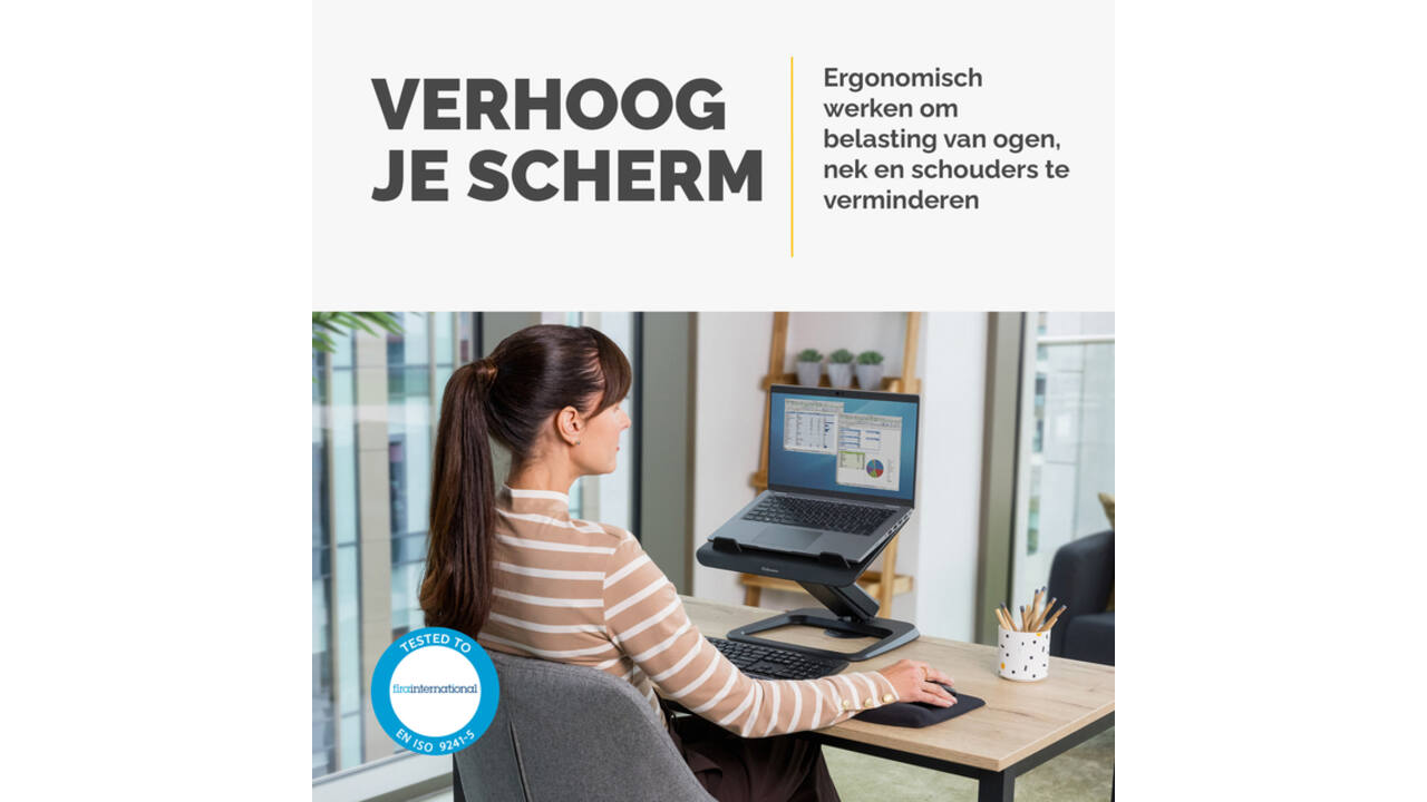 Laptopstandaard Fellowes Hana LT zwart