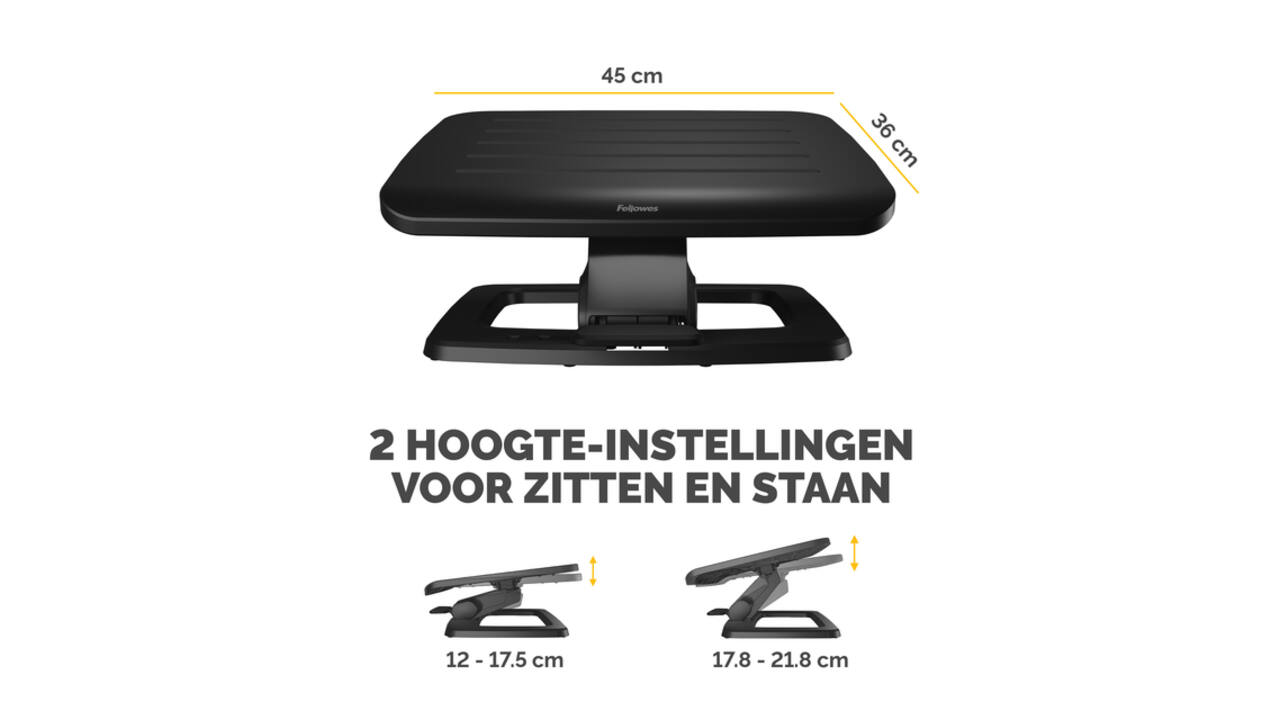 Voetensteun Fellowes Hana LT zwart