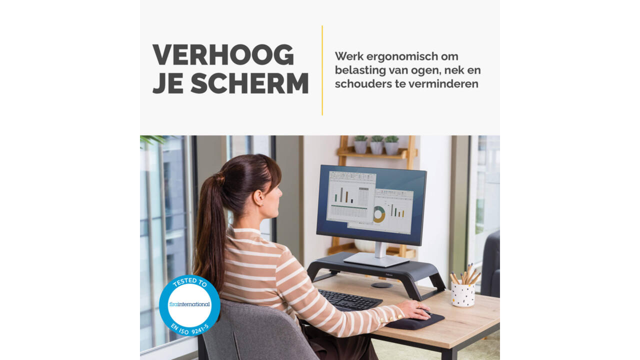 Monitorstandaard Fellowes Hana LT zwart