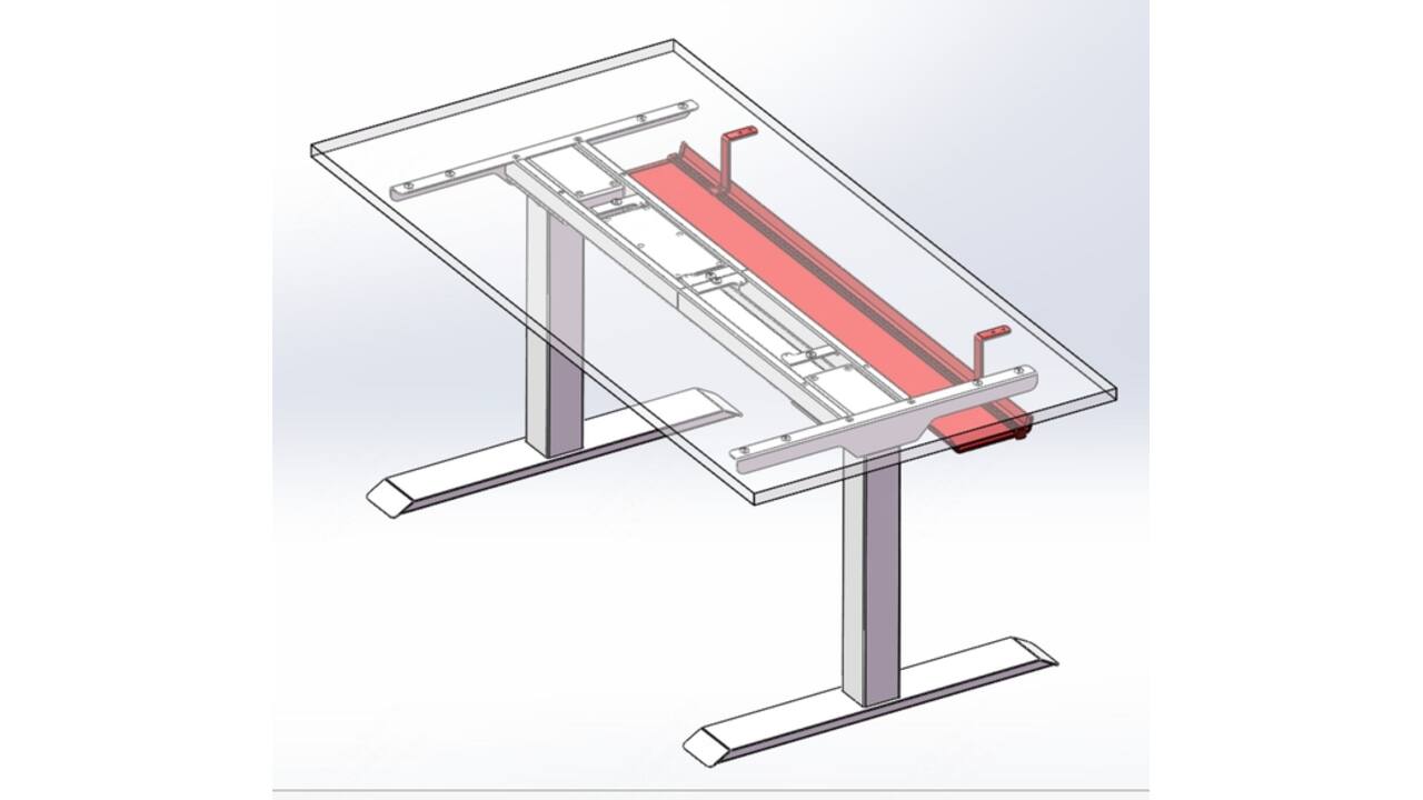 Kabelgoot Euroseats universeel 110cm wit