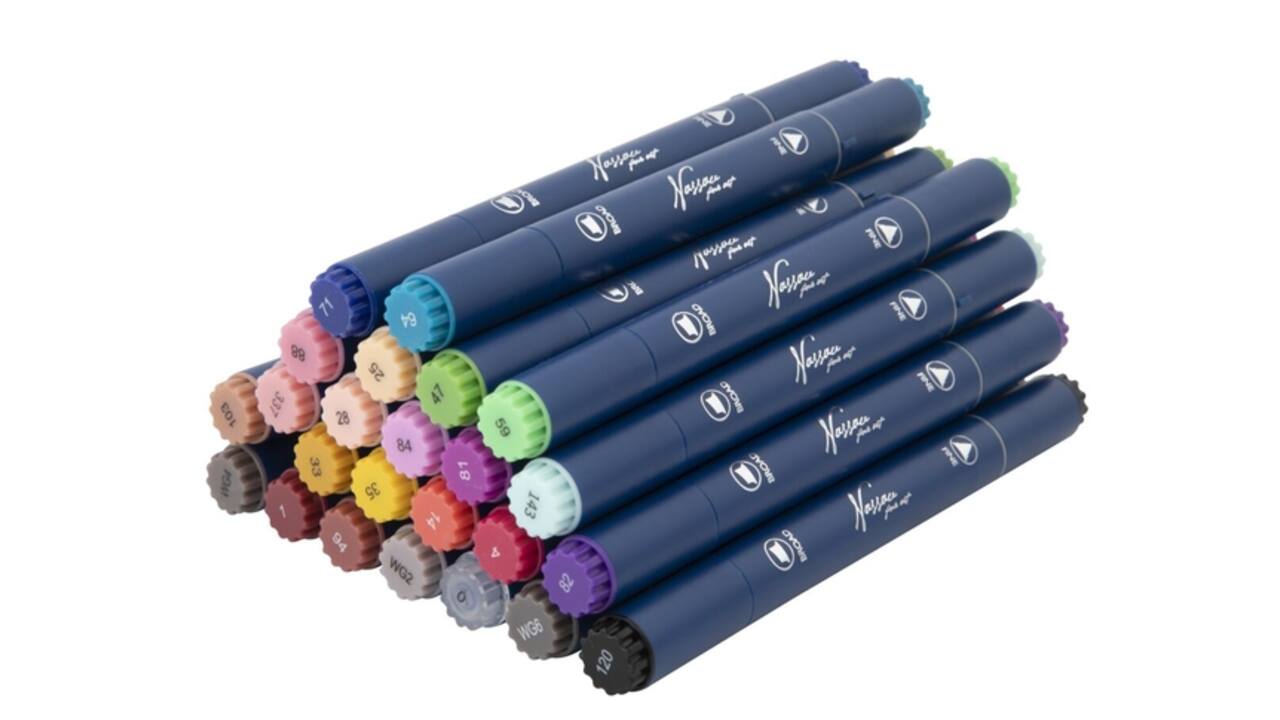 Alcoholmarkers Nassau Arts duopunt set à 24 kleuren
