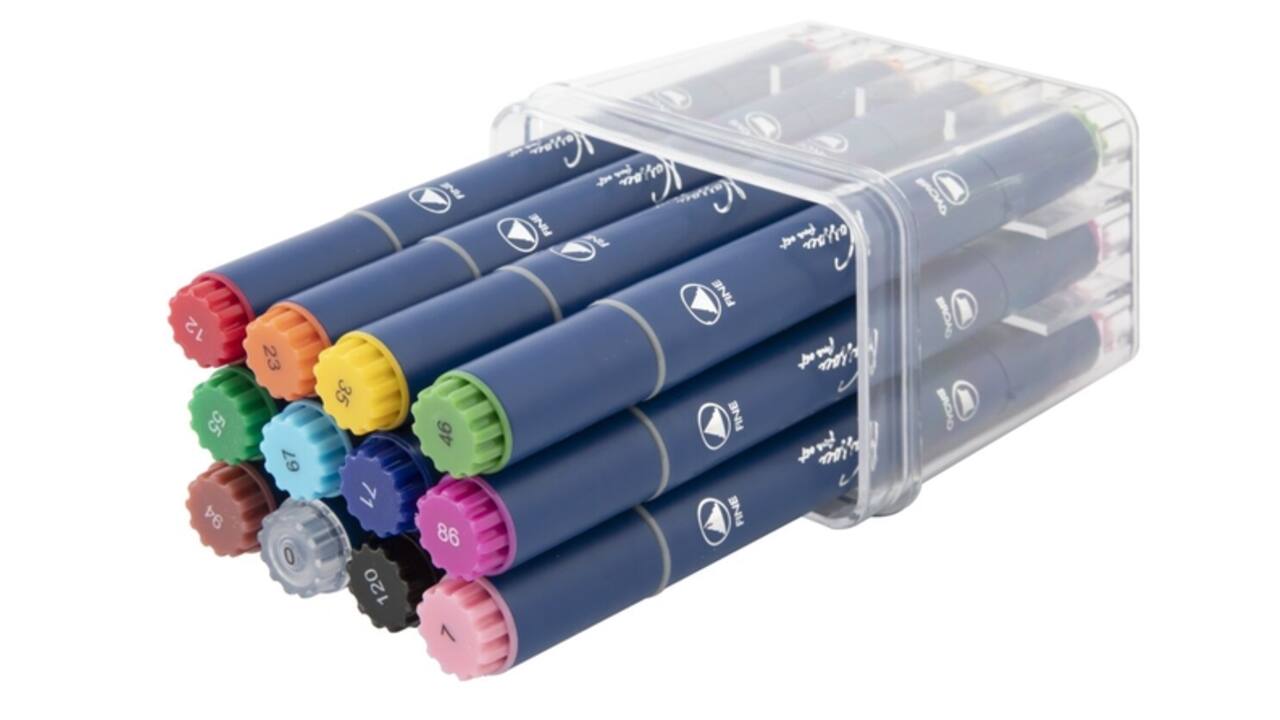 Alcoholmarkers Nassau Arts duopunt set à 12 kleuren