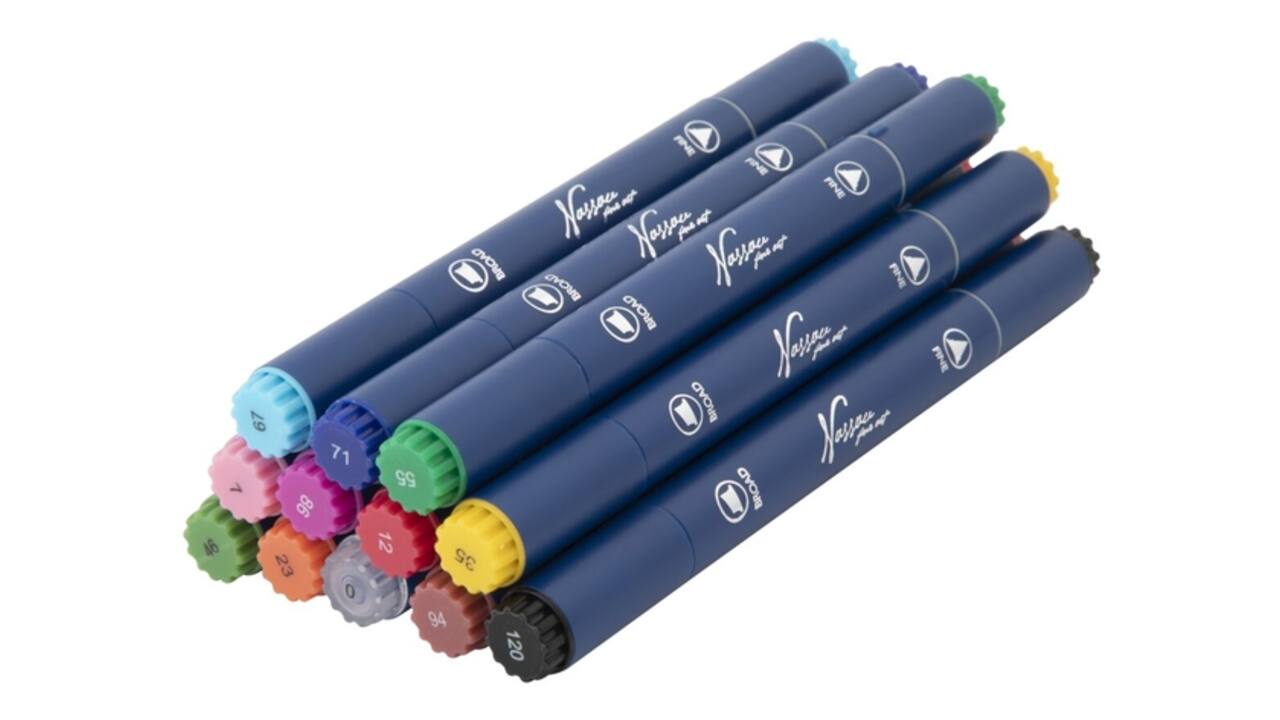 Alcoholmarkers Nassau Arts duopunt set à 12 kleuren