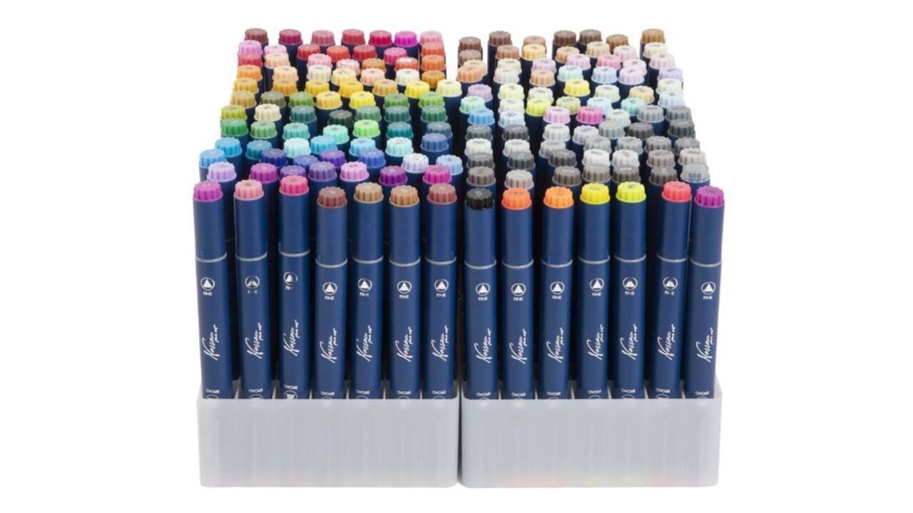 Alcoholmarkers Nassau Arts duopunt set à 168 kleuren