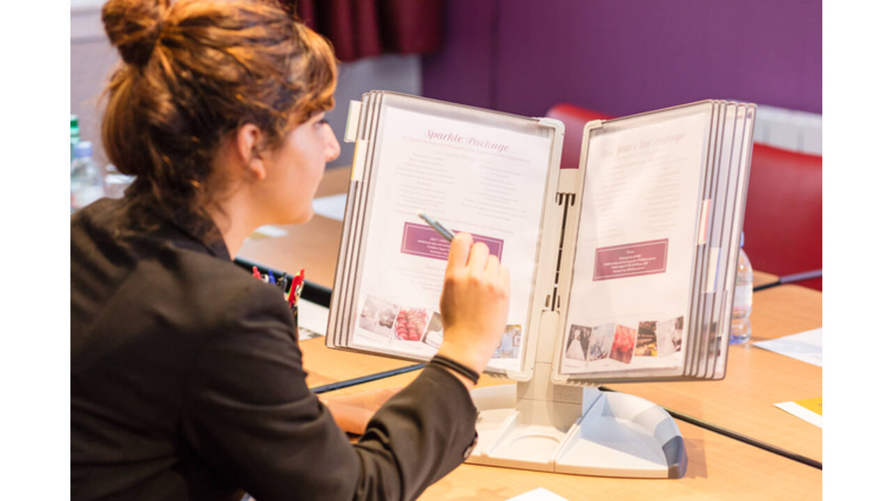 Zichtpanelensysteem bureau Tarifold DesignPP A4 met 10-tassen