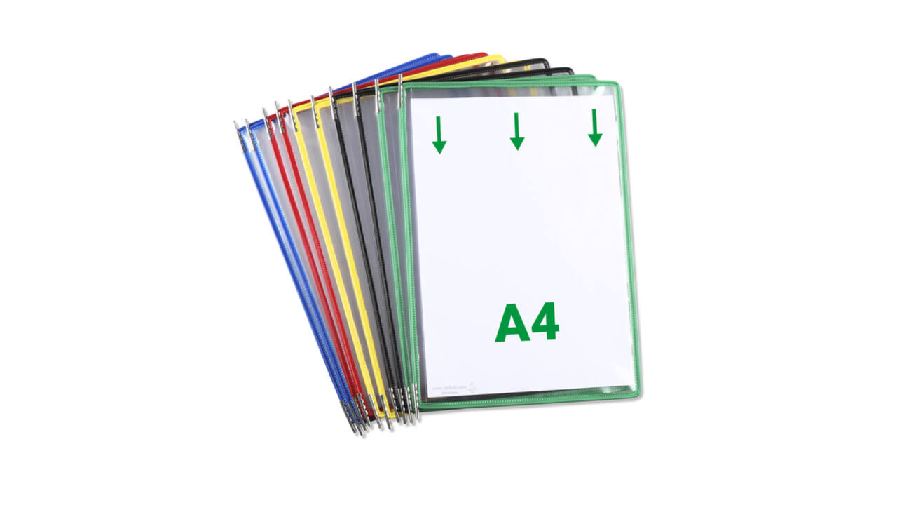 Zichtpaneel Tarifold A4 verticaal assorti 10 stuks