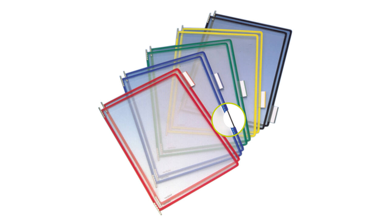 Zichtpaneel Tarifold A4 verticaal assorti 10 stuks