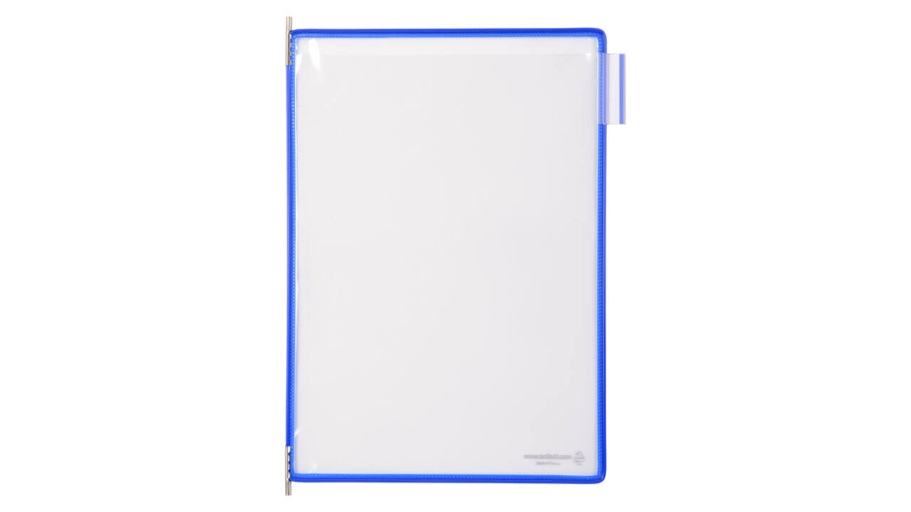 Zichtpaneel Tarifold A4 verticaal blauw 10 stuks
