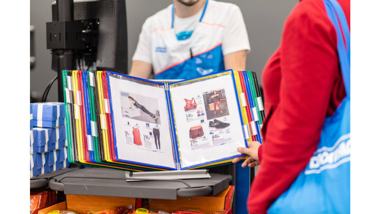 Zichtpanelensysteem bureau Tarifold metaal A4 met 30-tassen assorti