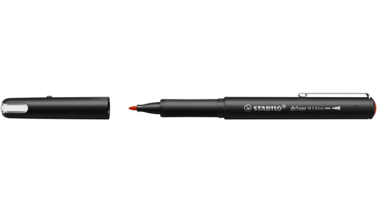 Fineliner STABILO dr!ver medium rood