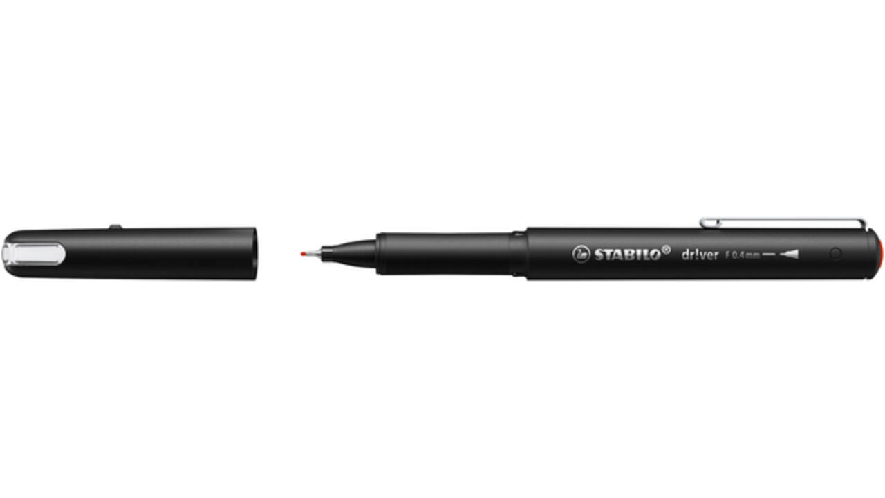 Fineliner STABILO dr!ver fijn rood