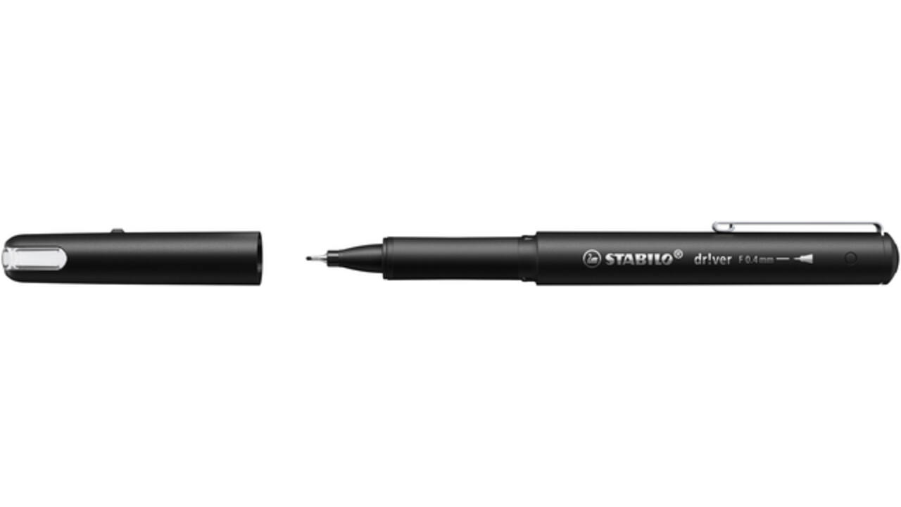 Fineliner STABILO dr!ver fijn zwart