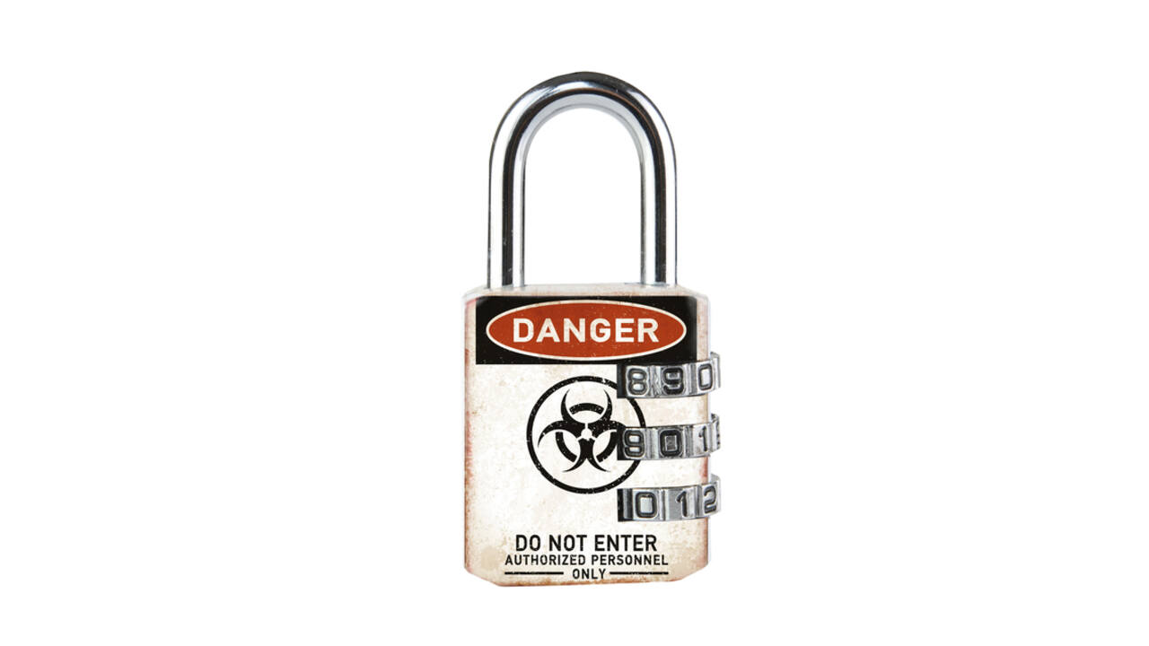 Hangslot Masterlock 3-cijfer combinatie 30mm danger motief