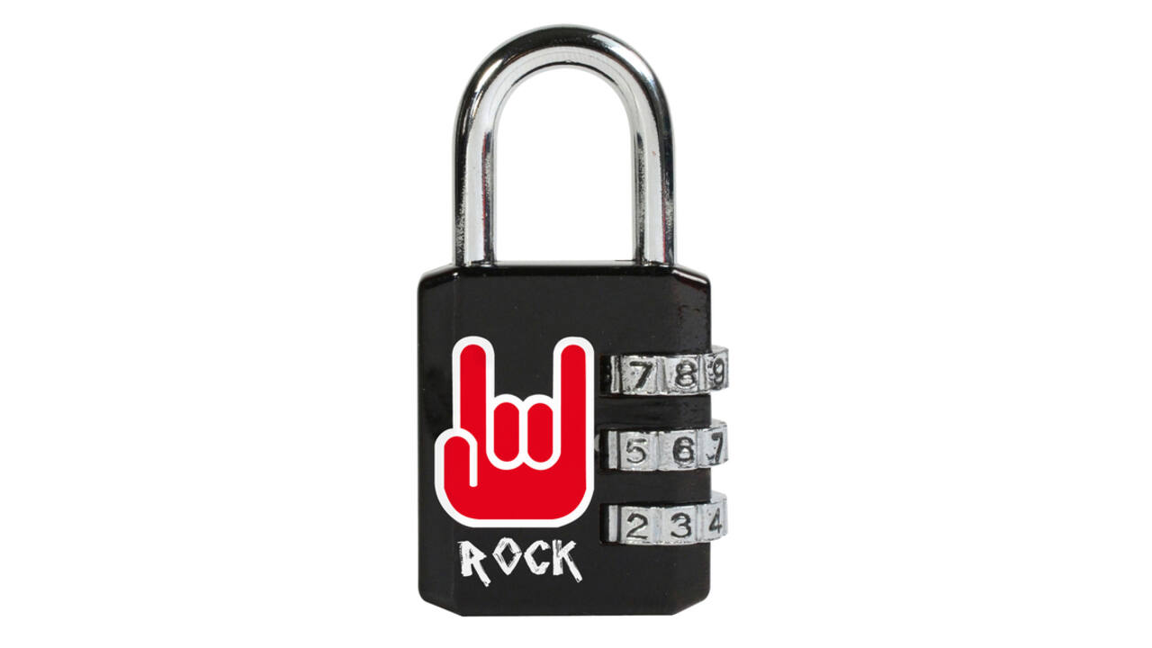 Hangslot Masterlock 3-cijfer combinatie 30mm rock patroon