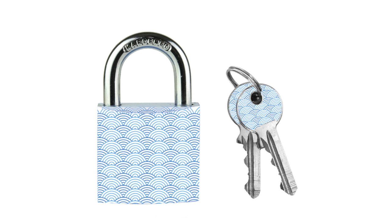 Hangslot Masterlock 30mm golven motief