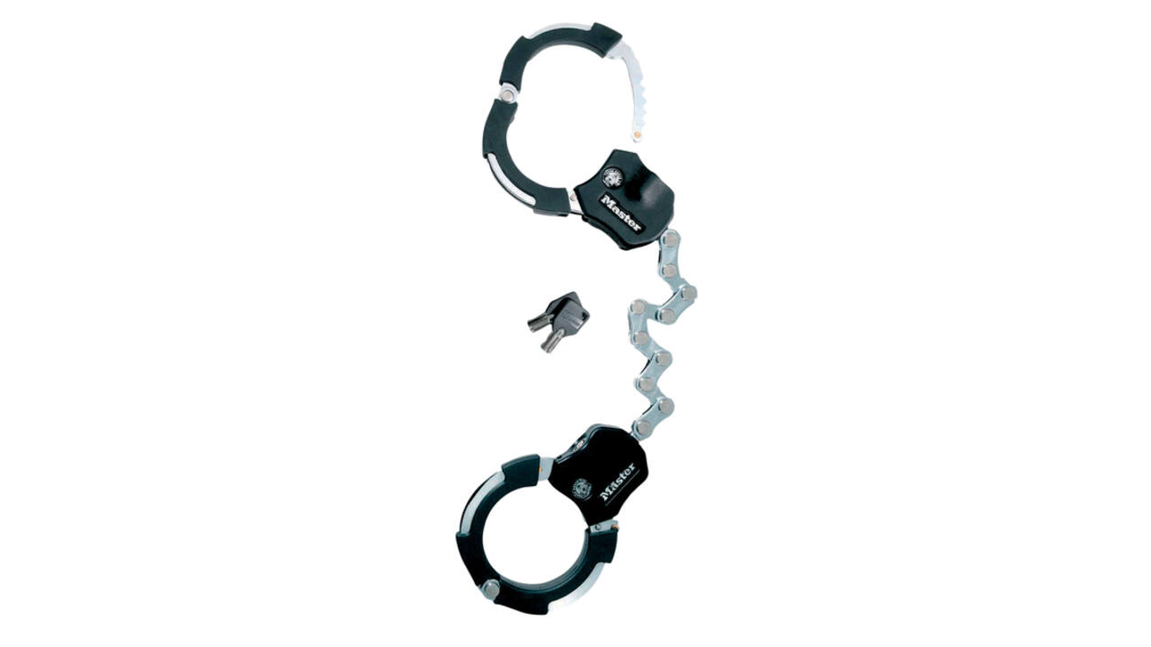 Handboeisloten Masterlock Street Cuff 55 cm zwart