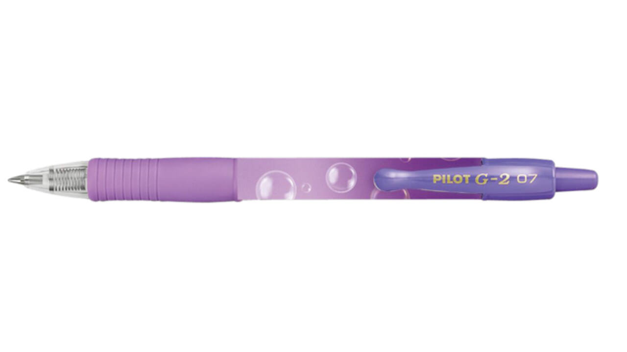 Gelschrijver PILOT G-2 Bubble violet medium blauwschrijvend