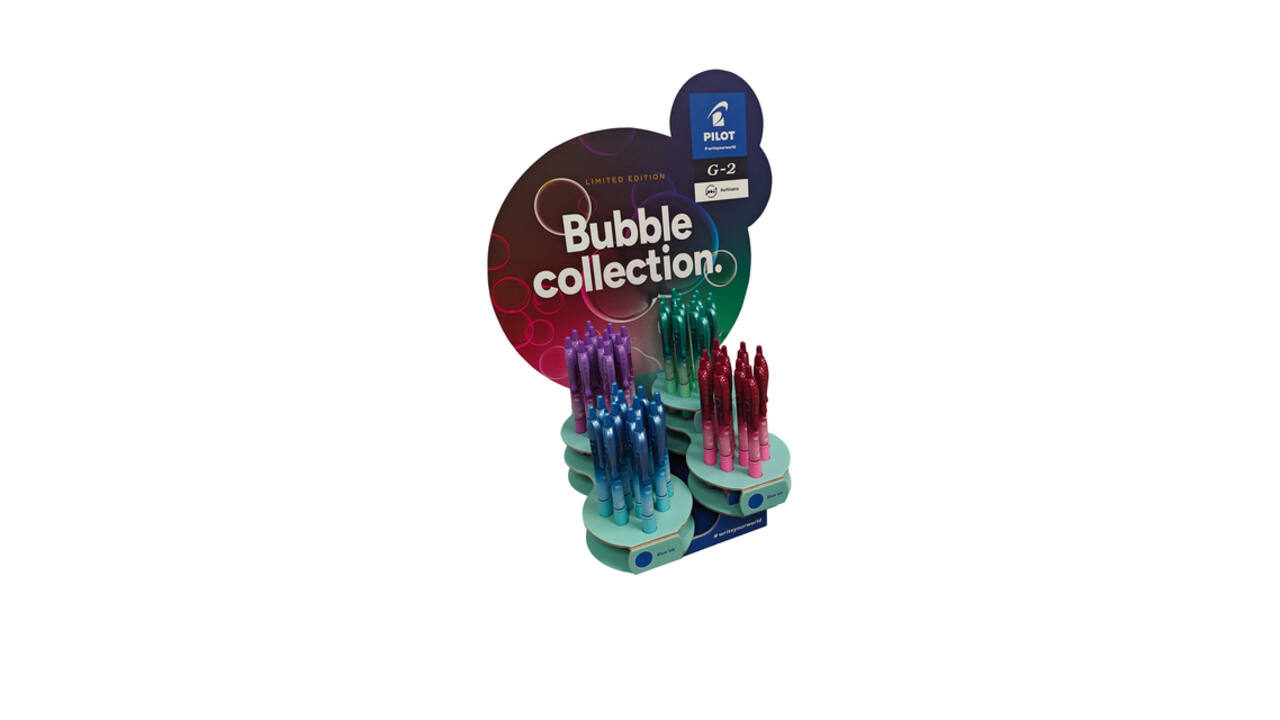 Gelschrijver PILOT G-2 Bubble assorti medium blauwschrijvend