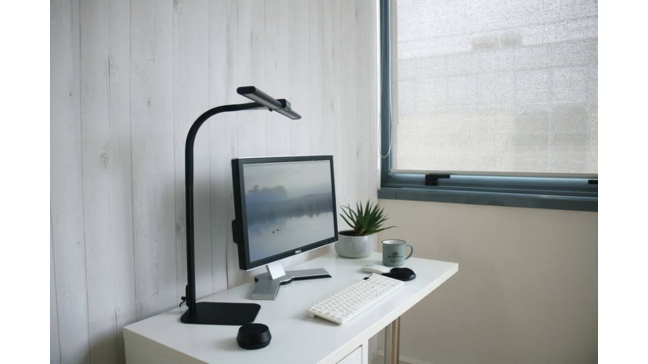 Bureaulamp Unilux Strata base led zwart