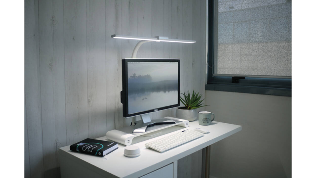 Bureaulamp Unilux Strata base led wit