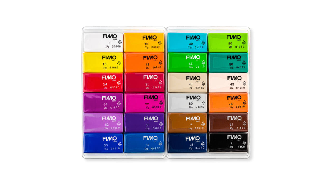 Boetseerklei Staedtler Fimo soft 8023C assorti 24 stuks