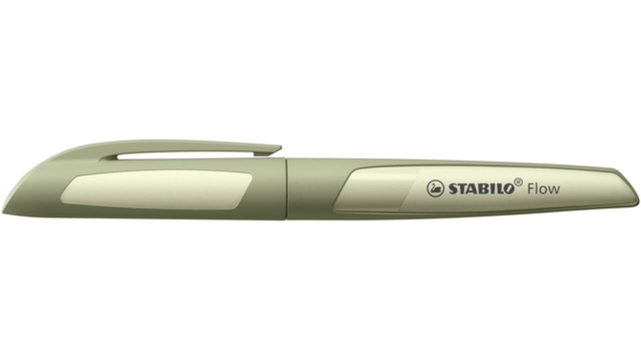 Vulpen STABILO Flow medium khaki blister à 1 stuk